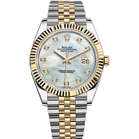 rolex datejust mop diamond dial 41